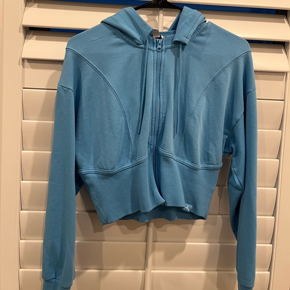 Joy Lab, cropped blue hoodie!